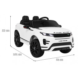 Range Rover Evoque na akumulator dla dzieci Biały SUV + Pilot