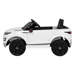 Range Rover Evoque na akumulator dla dzieci Biały SUV + Pilot
