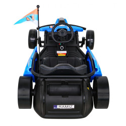 Gokart Speed 7 Drift King na akumulator dla dzieci Niebieski + Funkcja driftu + Sportowe siedzenie + 2 Prędkości + EVA