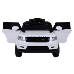 Autko Start Run na akumulator, Biały SUV + Pilot