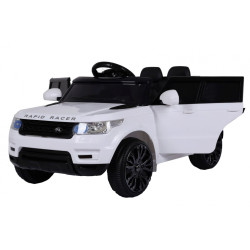 Autko Start Run na akumulator, Biały SUV + Pilot
