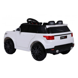 Autko Start Run na akumulator, Biały SUV + Pilot