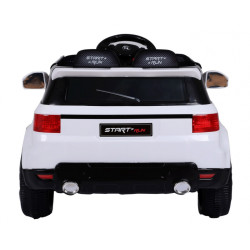 Autko Start Run na akumulator, Biały SUV + Pilot