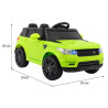 Autko Start Run na akumulator, Zielony SUV + Pilot