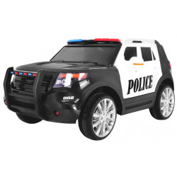 Auto SUV Police na akumulator dla dzieci + Syreny + Światła + Megafon + Pilot