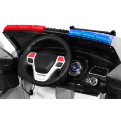 Auto SUV Policja na akumulator dla dzieci + Syreny + Światła + Megafon + Pilot