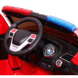 Auto SUV Straż Pożarna na akumulator dla dzieci + Syreny + Światła + Megafon + Pilot