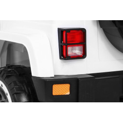 Auto Terenowe Full Time 4WD dla dzieci Biały + Napęd 4x4 + Pilot + Audio LED + Schowek