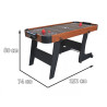 Cymbergaj dla dzieci + Stół do gry z MDF + Rodzinna gra Air Hockey brązowy 152x74x80cm