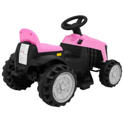 Traktor z Przyczepą Różowy