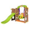 Zjeżdżalnia ogrodowa 3w1 Huśtawka Koszykówka dla dzieci Miś