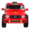 Mercedes G63 AMG Autko na akumulator Czerwony + Pilot + 6 kół EVA + Wolny Start + MP3 LED