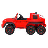 Mercedes G63 AMG Autko na akumulator Czerwony + Pilot + 6 kół EVA + Wolny Start + MP3 LED