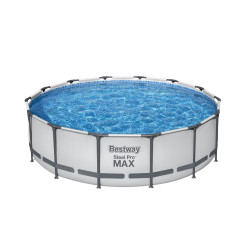 Basen stelażowy Steel Pro MAX 427x107 Szary 14FT BESTWAY 5w1 + Akcesoria