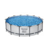 Basen stelażowy Steel Pro MAX 427x107 Szary 14FT BESTWAY 5w1 + Akcesoria