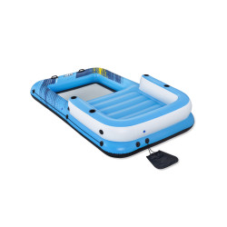 Dmuchana Wyspa do pływania 4-osobowa BESTWAY 305x186x58cm + Daszek + Siateczkowe dno