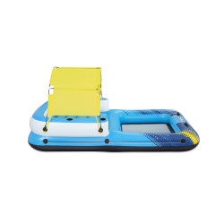 Dmuchana Wyspa do pływania 4-osobowa BESTWAY 305x186x58cm + Daszek + Siateczkowe dno