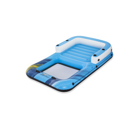 Dmuchana Wyspa do pływania 4-osobowa BESTWAY 305x186x58cm + Daszek + Siateczkowe dno