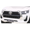 Toyota Hilux na akumulator dla dzieci Biały Pickup + Napęd 4x4 + Pilot + 2 bagażniki