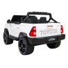 Toyota Hilux na akumulator dla dzieci Biały Pickup + Napęd 4x4 + Pilot + 2 bagażniki