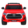 Toyota Hilux na akumulator dla dzieci Czerwony Pickup + Napęd 4x4 + Pilot
