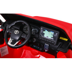 Toyota Hilux na akumulator dla dzieci Czerwony Pickup + Napęd 4x4 + Pilot