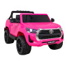 Toyota Hilux na akumulator dla dzieci, Różowy Pickup + Napęd 4x4 + Pilot