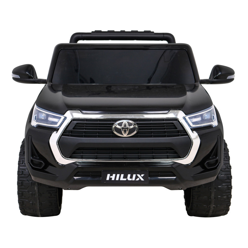 Toyota Hilux na akumulator dla dzieci Czarny Pickup + Napęd 4x4 + Pilot