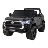 Toyota Hilux na akumulator dla dzieci Czarny Pickup + Napęd 4x4 + Pilot