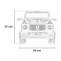 Mercedes AMG G63 dla dzieci Czerwony + Pilot