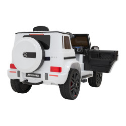 Mercedes AMG G63 dla dzieci Biały + Pilot