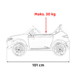 Mercedes Benz AMG EQA dla dzieci Czarny