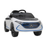 Mercedes Benz AMG EQA dla dzieci Biały + Pilot + 5-punktowe pasy + EVA + Wyświetlacz MP3 + LED