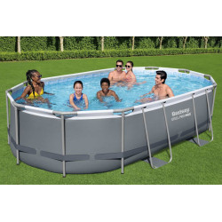Basen stelażowy Power Steel 488x305x107 16x10FT BESTWAY 7w1 + Akcesoria