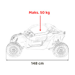 Pojazd Buggy Maverick Turbo RR Zielony