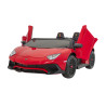 Auto Lamborghini Aventador SV na akumulator dla 2 dzieci Czerwony + Pilot 2,4 GHz + Pianka EVA + Audio LED