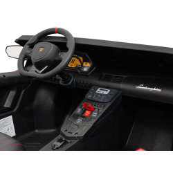 Auto Lamborghini Aventador SV na akumulator dla 2 dzieci Czerwony + Pilot 2,4 GHz + Pianka EVA + Audio LED