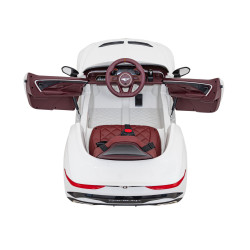 Autko Bentley Bacalar na akumulator dla dzieci Biały + Pilot + EVA + Wolny Start + Audio LED