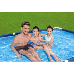 Basen Stelażowy DeluxeJr Steel Pro 259x170x61 BESTWAY do Ogrodu