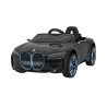 Autko BMW i4 na akumulator dla dzieci Czarny + Wolny Start + EVA + Ekoskóra + Audio LED + Pilot