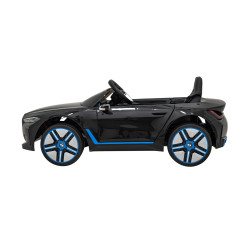 Autko BMW i4 na akumulator dla dzieci Czarny + Wolny Start + EVA + Ekoskóra + Audio LED + Pilot