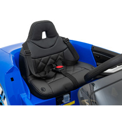Autko BMW i4 na akumulator dla dzieci Niebieski + Wolny Start + EVA + Ekoskóra + Audio LED + Pilot