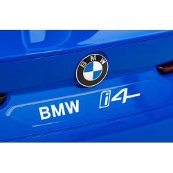 Autko BMW i4 na akumulator dla dzieci Niebieski + Wolny Start + EVA + Ekoskóra + Audio LED + Pilot