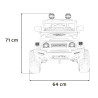 Toyota FJ Cruiser dla dzieci Czarny Liście + Pilot + Napęd 4x4 + Audio LED + EVA + Wolny Start