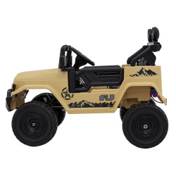 Toyota FJ Cruiser dla dzieci Beżowy + Pilot + Napęd 4x4 + Audio LED + EVA + Wolny Start