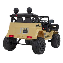 Toyota FJ Cruiser dla dzieci Beżowy + Pilot + Napęd 4x4 + Audio LED + EVA + Wolny Start