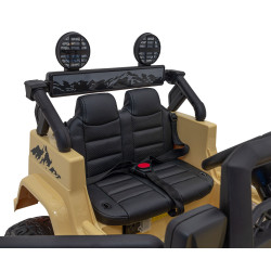 Toyota FJ Cruiser dla dzieci Beżowy + Pilot + Napęd 4x4 + Audio LED + EVA + Wolny Start