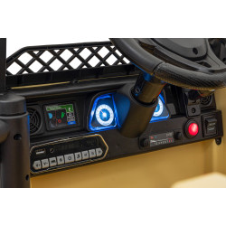 Toyota FJ Cruiser dla dzieci Beżowy + Pilot + Napęd 4x4 + Audio LED + EVA + Wolny Start