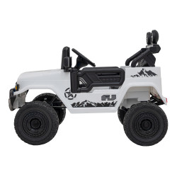 Toyota FJ Cruiser dla dzieci Biały + Pilot + Napęd 4x4 + Audio LED + EVA + Wolny Start