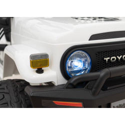 Toyota FJ Cruiser dla dzieci Biały + Pilot + Napęd 4x4 + Audio LED + EVA + Wolny Start